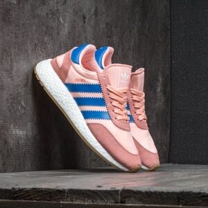 Adidas Iniki Pink and Blue Sneakers
